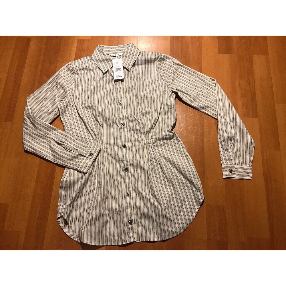 Cabi Long Sleeve Button Down Shirt Blouse Size Small S Women's Pinstripe New!